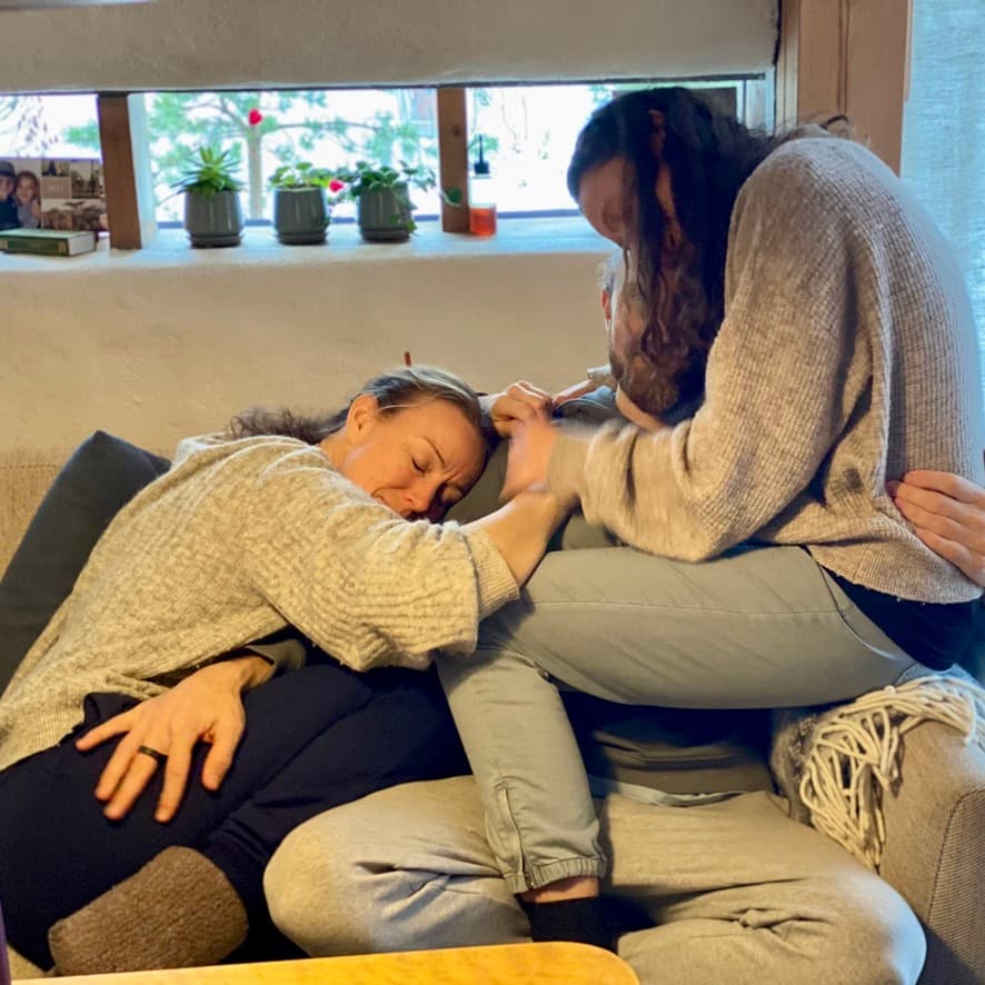 The Father with his sisters